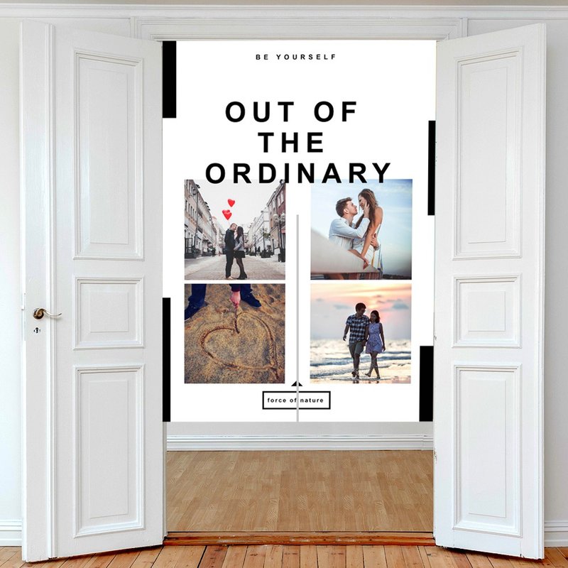 定制化照片门帘 - 门帘/门牌 - 棉．麻 黑色