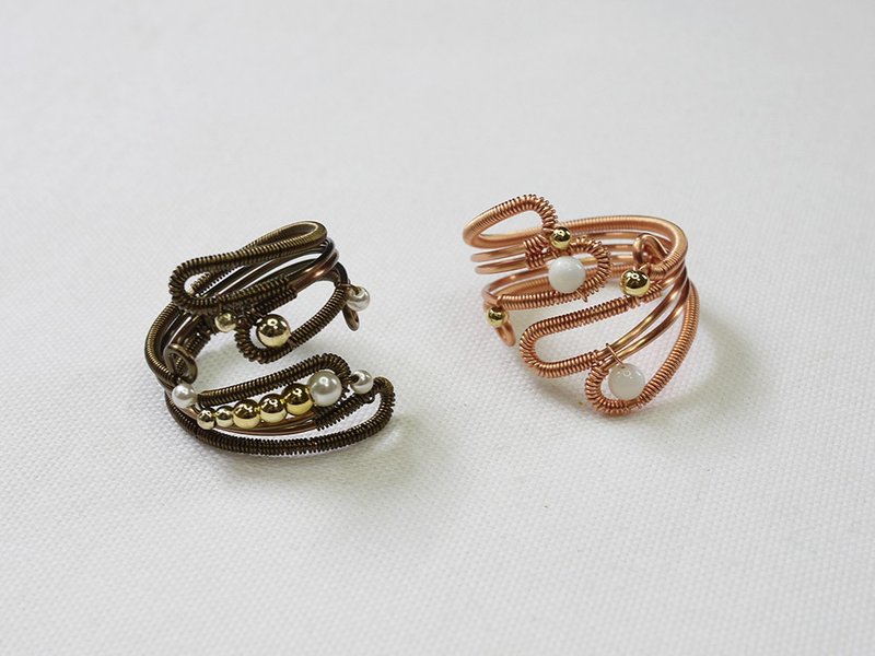 秋露 (铜色款) - 戒指 - 其他金属 