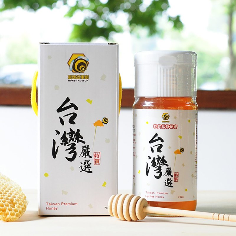 蜜蜂故事馆 台湾严选特赏荔枝花蜜700g - 蜂蜜/黑糖 - 新鲜食材 橘色