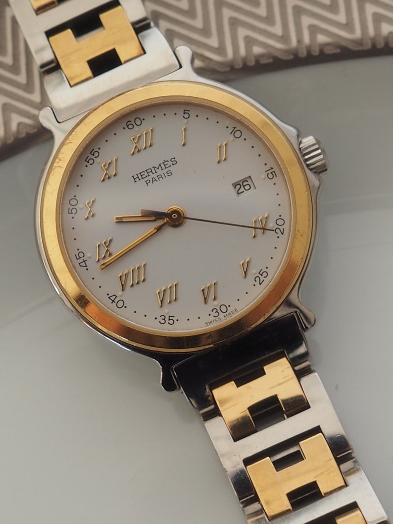 HERMES 爱马仕 Carrick 腕表 时尚银金双色 古董表 - 女表 - 不锈钢 金色