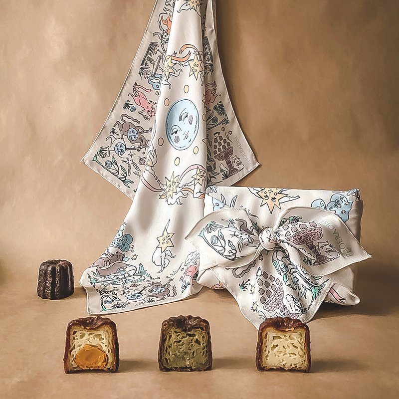 月亮庆典 可丽露丝巾礼盒 - 蛋糕/甜点 - 新鲜食材 橘色