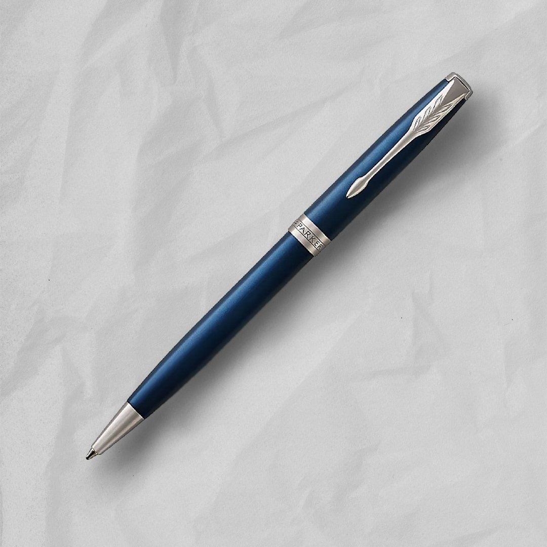 PARKER 派克 卓尔系列 海洋蓝白夹 原子笔 免费刻字 - 圆珠笔/中性笔 - 其他金属 蓝色