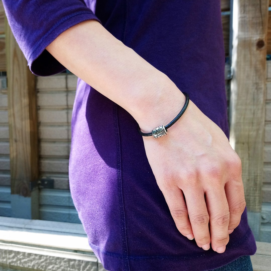 crack bracelet_龟裂手链 | 925银 限量 设计师手作 - 手链/手环 - 银 银色
