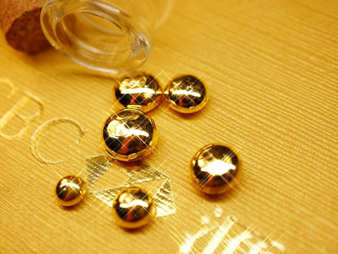 纯黄金9999-5克小金豆-单颗-存金-金块原料制作-赠送收纳瓶 - 其他 - 24k 金 金色