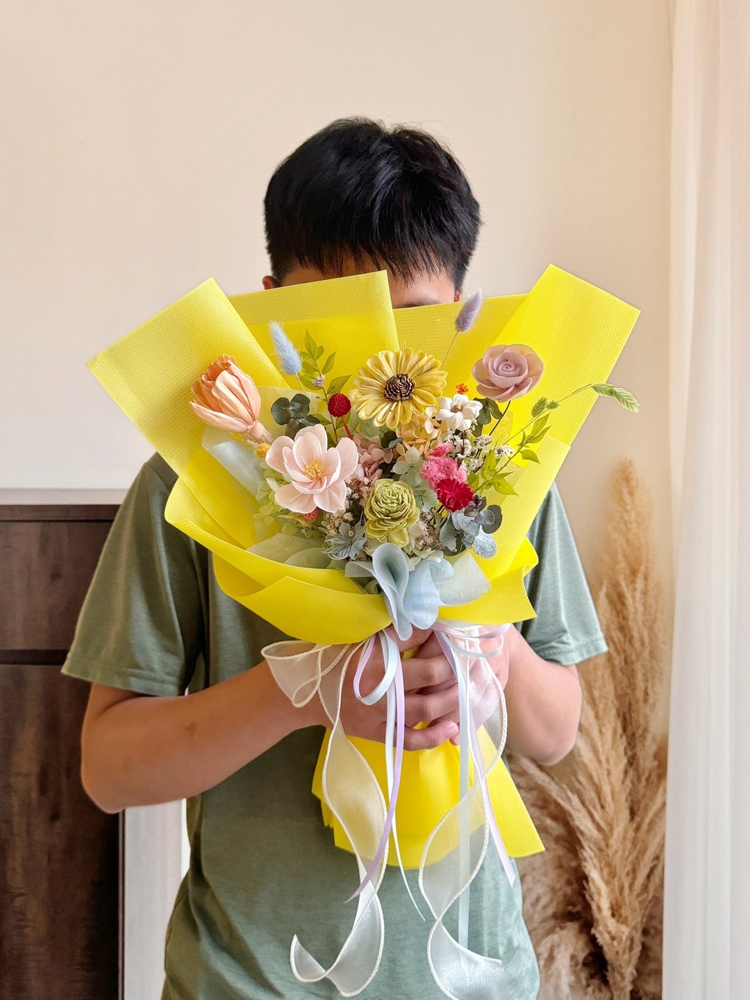 快乐多巴胺 黄色系干燥花束 毕业花束 - 干燥花/捧花 - 植物．花 黄色