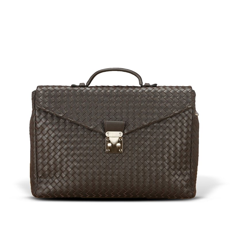 STORYLEATHER 现货 Style 6305 编织公事包 - 公文包/医生包 - 真皮 咖啡色