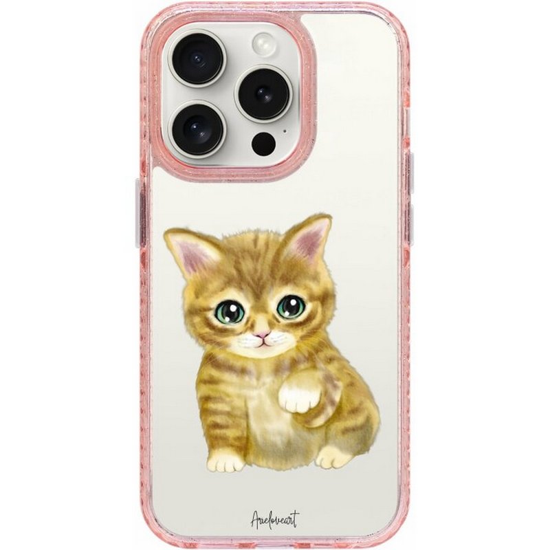 Ariel Watercolor小黄猫iPhone16 SamsungS25 气垫标准镜面手机壳 - 手机壳/手机套 - 塑料 多色