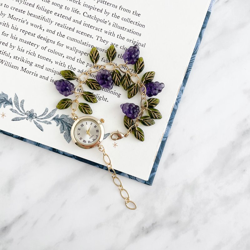 Grape / fruit bracelet watch LI135 - 女表 - 其他金属 紫色