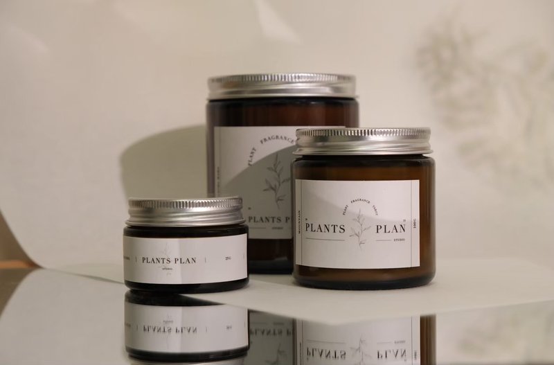PLANTS PLAN 精油蜡烛 - 香薰/精油/线香 - 蜡 咖啡色