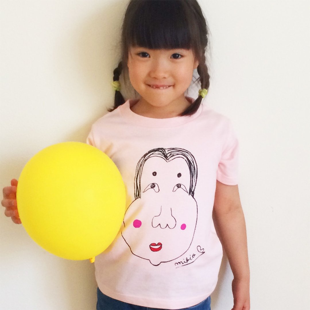 Okame Baby Kids T-shirt Pink - 童装上衣 - 棉 粉红色