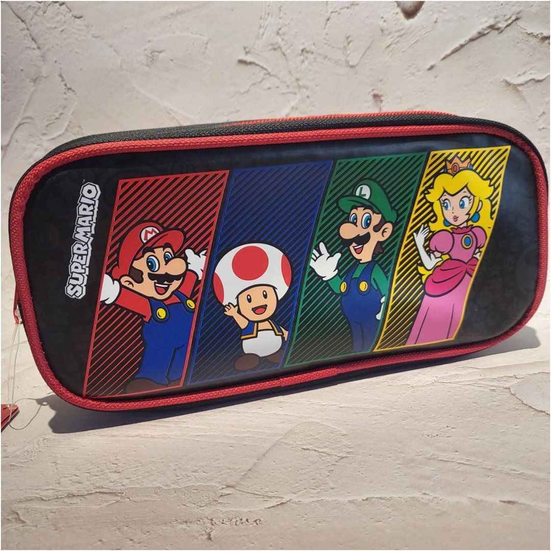 【超级玛莉欧】多功能笔袋/收纳包 Super Mario - 铅笔盒/笔袋 - 聚酯纤维 多色