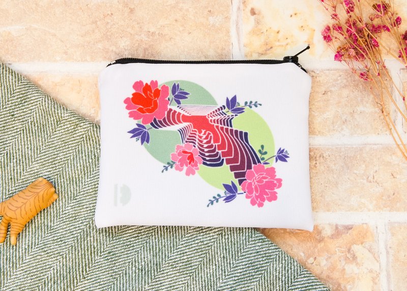 万用零钱包 - 爱与和平 - 零钱包 - 聚酯纤维 红色