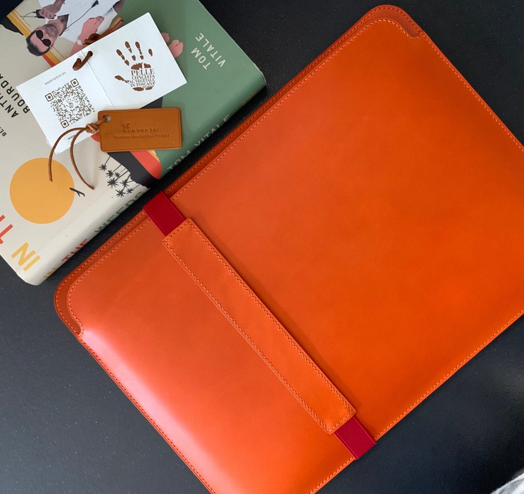 MacBook Pro Sleeve 13 inches - 电脑包 - 真皮 橘色