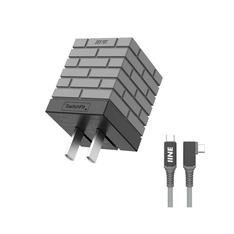 良值 Switch 20W HDMI 视频转换充电器 (公司货) 小灰砖 L950 - 桌游/玩具 - 塑料 灰色