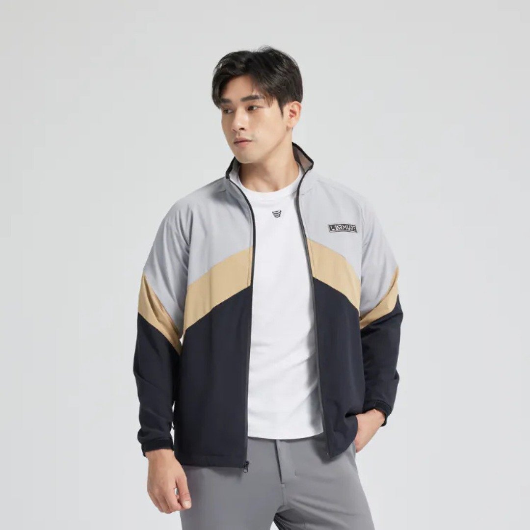 拼色防泼水风衣外套 (Eco-Recycle 再生纤维 ) - 男装外套 - 其他材质 多色