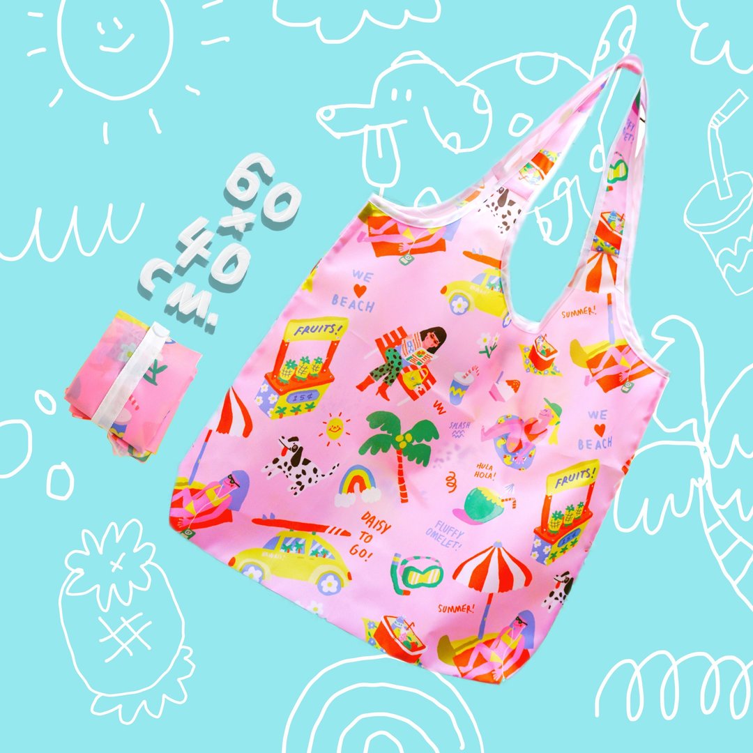 PINK VACAY FOLDABLE BAG - 其他 - 其他材质 粉红色
