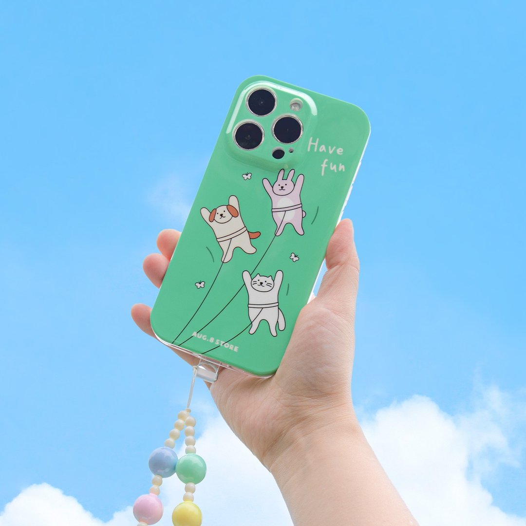 AUG8 STORE 一起去放风筝吧 iPhone手机壳 带手链 光面 - 手机壳/手机套 - 塑料 