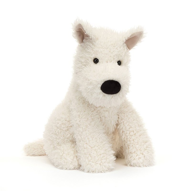Munro Scottie Dog 苏格兰梗犬 西高地玩偶 斯科蒂毛孩  42cm - 玩偶/公仔 - 聚酯纤维 白色