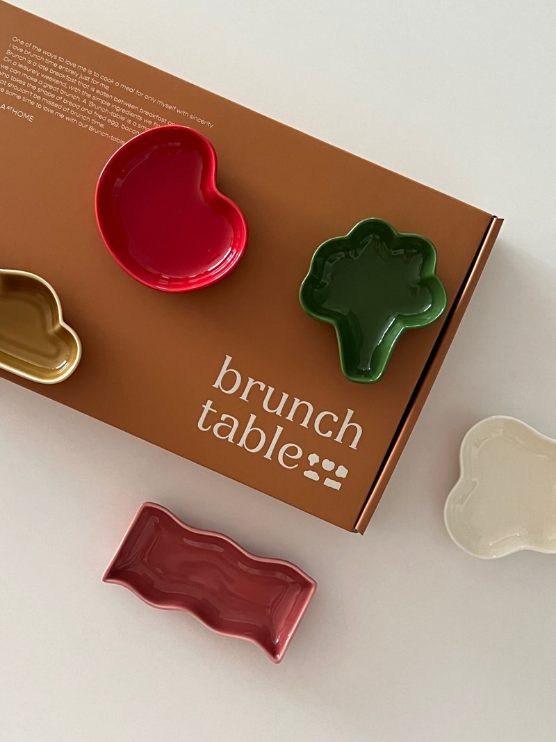 Pola at home / 早午餐迷你造型盘套装 (礼品包装) - 浅碟/小碟子 - 陶 灰色