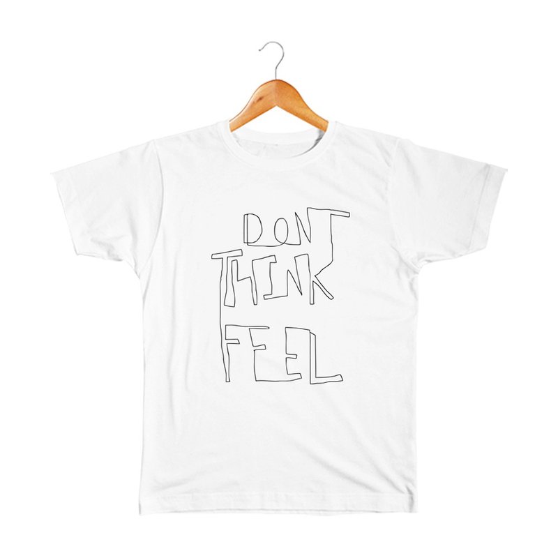Don't think, feel 儿童T恤 - 童装上衣 - 棉 白色
