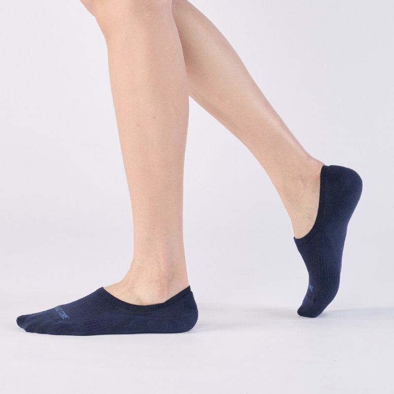 云上的日子 防滑抗菌隐形袜 - 深蓝(M、L) - 袜子 - 棉．麻 蓝色