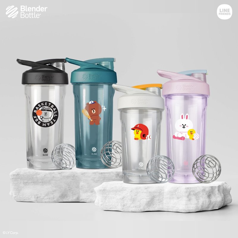 【BlenderBottle•LINE FRIENDS】Strada Tritan摇摇杯24oz/28oz - 水瓶/水壶 - 塑料 