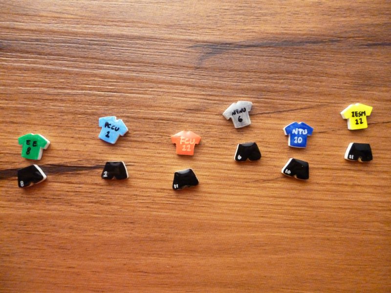 Fei，story - 手绘定制排球衣排球裤防过敏耳针/耳夹 - 耳环/耳夹 - 塑料 多色