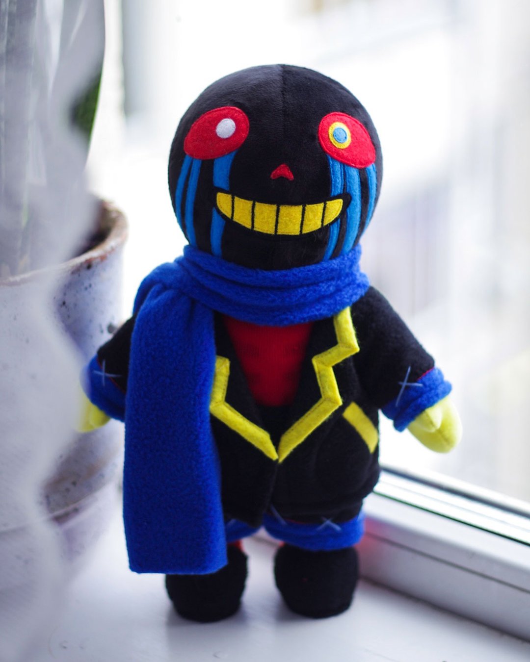 New Error Sans Undertale AU Collectible Doll | Made to Order - 玩偶/公仔 - 聚酯纤维 黑色