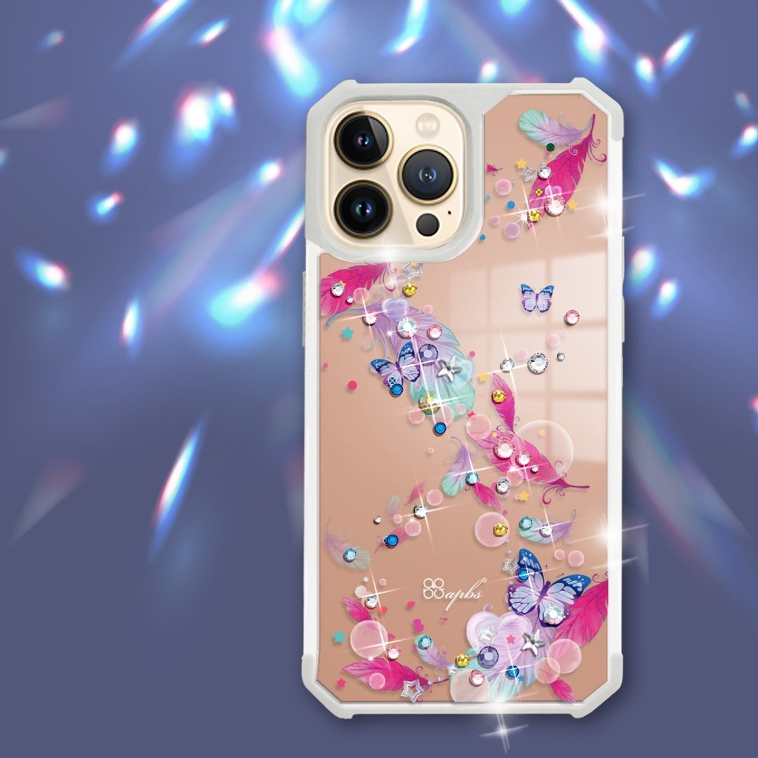 iPhone 13全系列 军规防摔镜面水晶彩钻手机壳-梦境之翼 - 手机壳/手机套 - 其他材质 多色