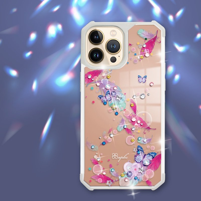 iPhone 13全系列 军规防摔镜面水晶彩钻手机壳-梦境之翼 - 手机壳/手机套 - 其他材质 多色