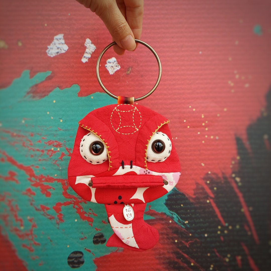 祝福符码-蛇咬金 - 钥匙链/钥匙包 - 棉 