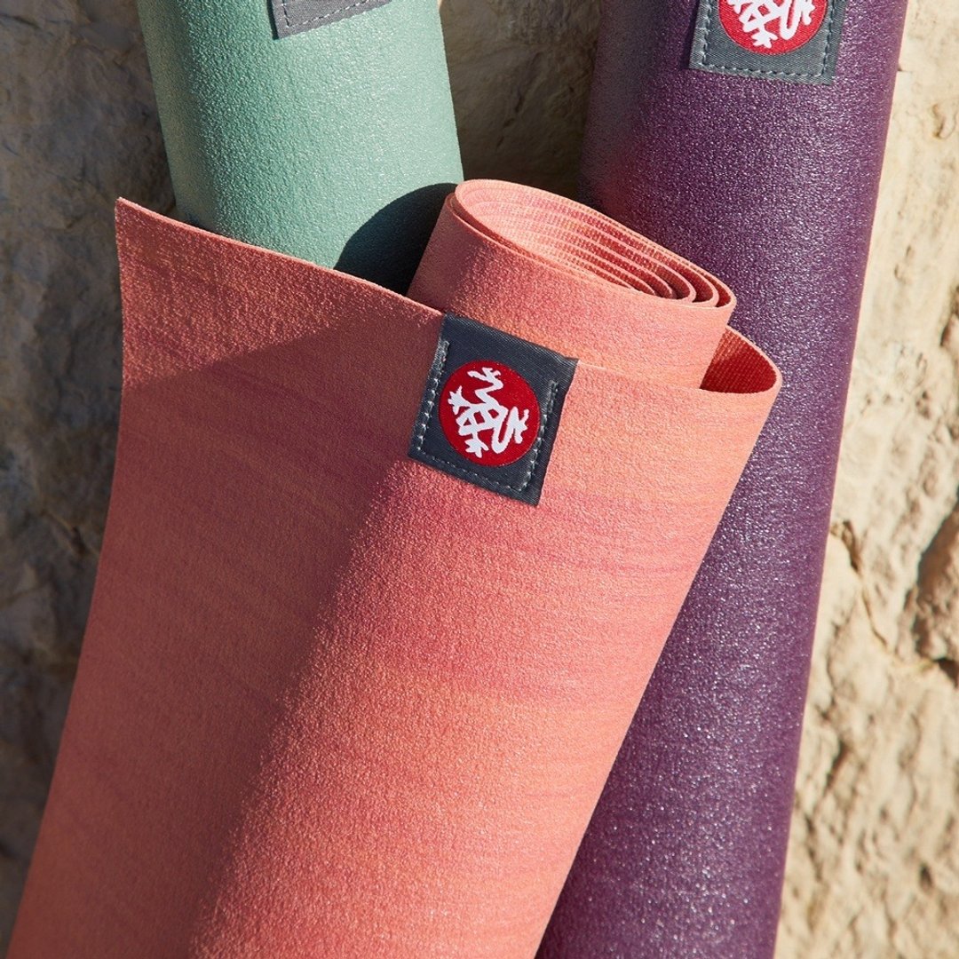 【Manduka】eKo SuperLite 旅行瑜珈垫 1.5mm - Orchid Marbled - 瑜珈垫 - 橡胶 橘色