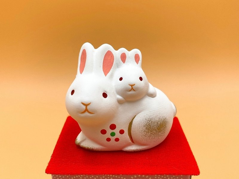 【招福干支】开运干支 生肖兔 缘起物 来福兔 R-07 - 摆饰 - 其他材质 白色