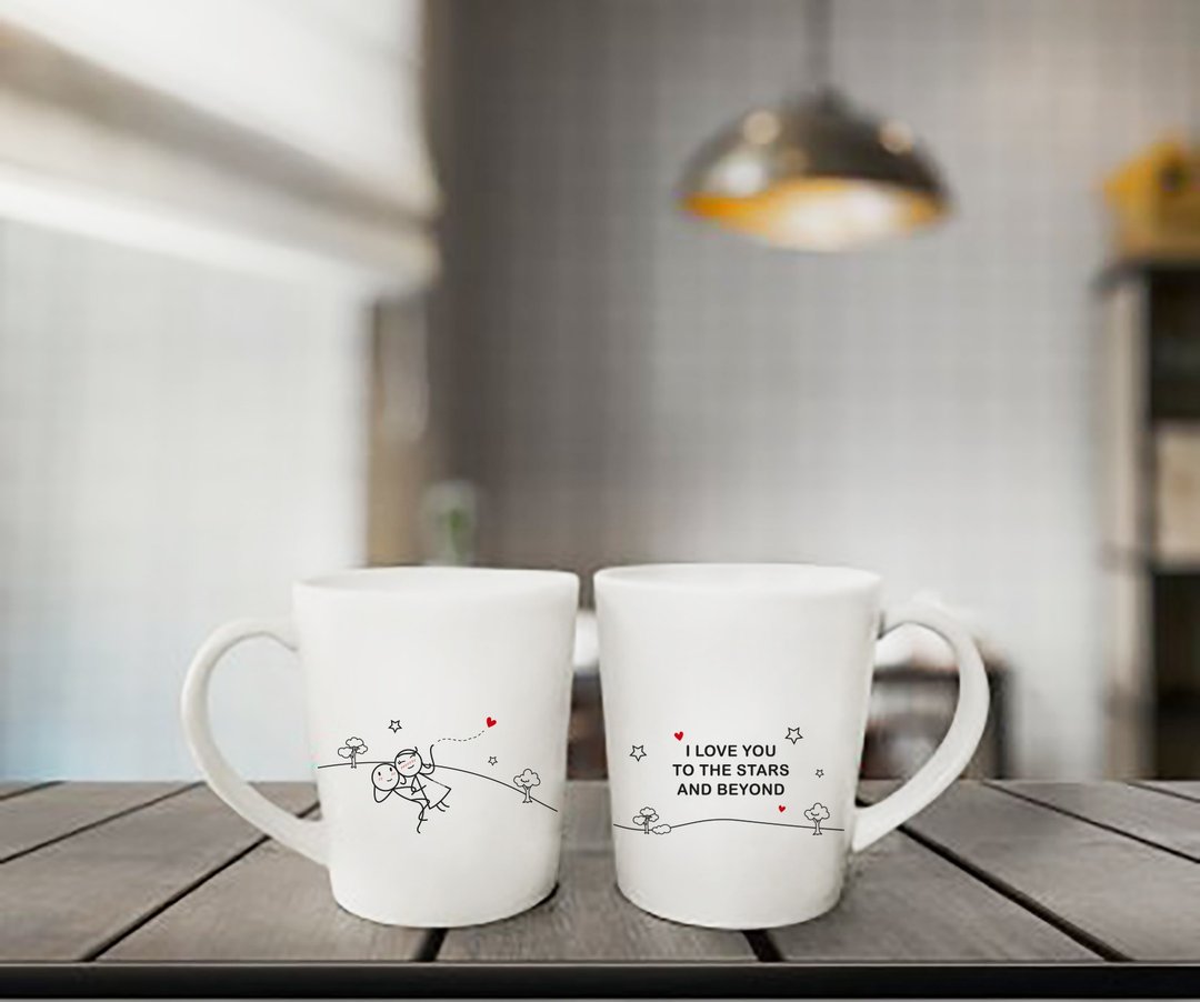 我们永远系在一起 咖啡杯/马克杯对杯组 | HUMAN TOUCH - 咖啡杯/马克杯 - 粘土 白色