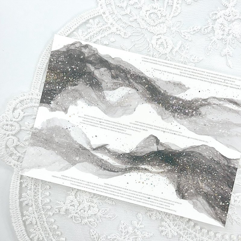 闪光PET贴纸（anns note）复古 - 贴纸 - 纸 灰色