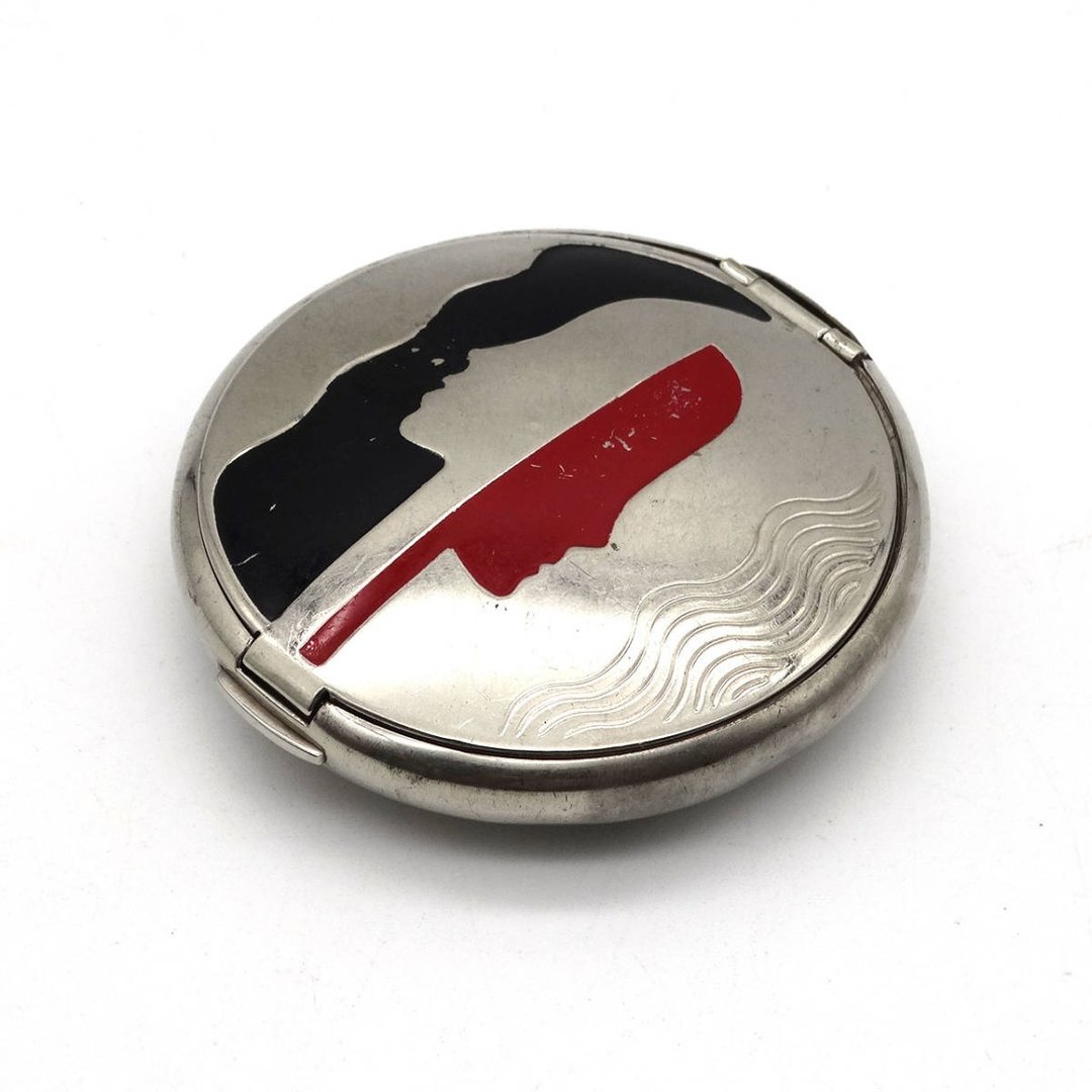 DEAUVILLE RICHARD HUDNUT Art Dco 20s USA antique compact - 其他 - 其他材质 银色