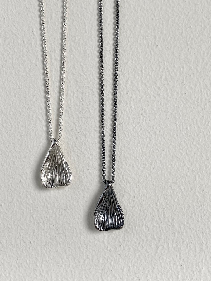 【纯银手作】心之所向项链 --- 单坠 - 项链 - 纯银 银色