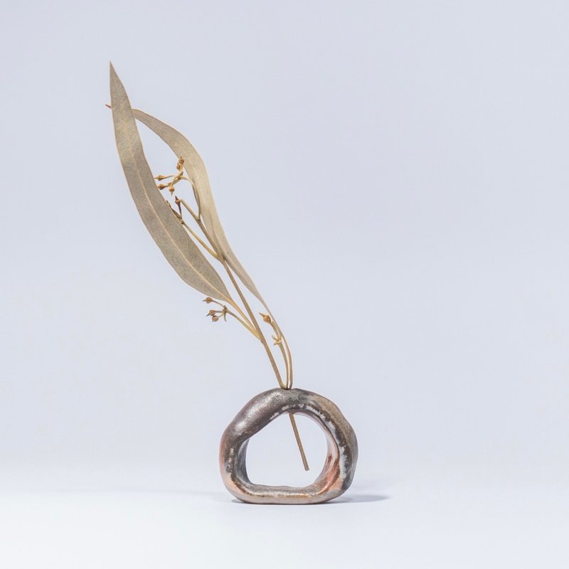 No.87 插花小物| 线香座| 云泥 | 陶瓷 - 香薰/精油/线香 - 陶 咖啡色