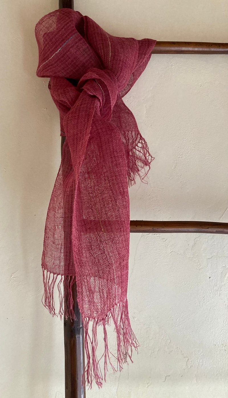 手工编织麻布披肩K - 围巾/披肩 - 棉．麻 