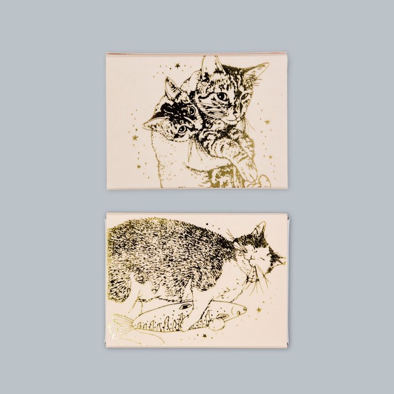 猫咪艺术系列 附便条小盒 粉红 - 其他 - 纸 粉红色