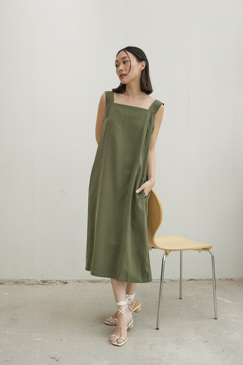 Dayoff Dress - 洋装/连衣裙 - 其他材质 绿色