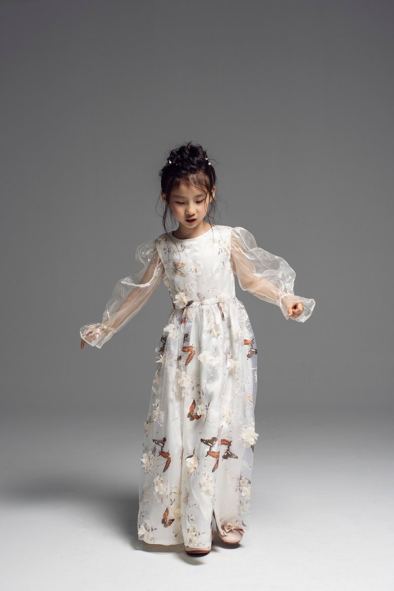 Embroidered Floral Dress / SS2019 - 童装礼服/连衣裙 - 其他材质 