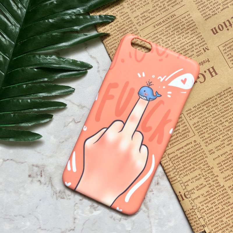 Whale :: FU*K COLLECTION - 手机壳/手机套 - 塑料 橘色