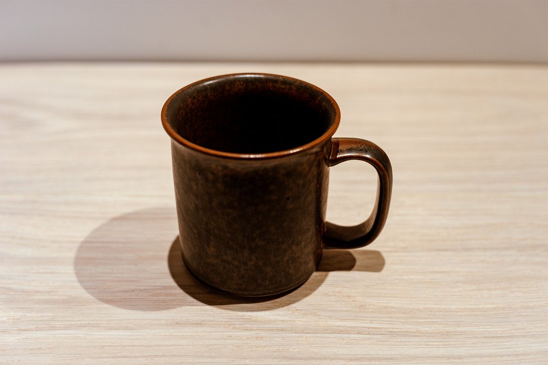 芬兰老件Arabia FinlandーRuska系列大咖啡杯/马克杯 - 咖啡杯/马克杯 - 陶 咖啡色