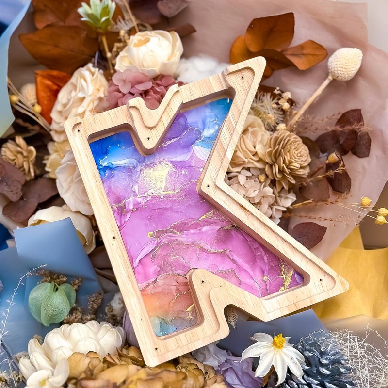 日本酒精墨水字母钱罂工作坊 - 插画/绘画/写字 - 木头 