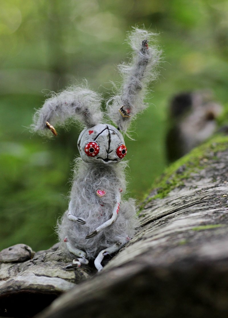 疯狂兔子布 - 玩偶/公仔 - 其他材质 灰色