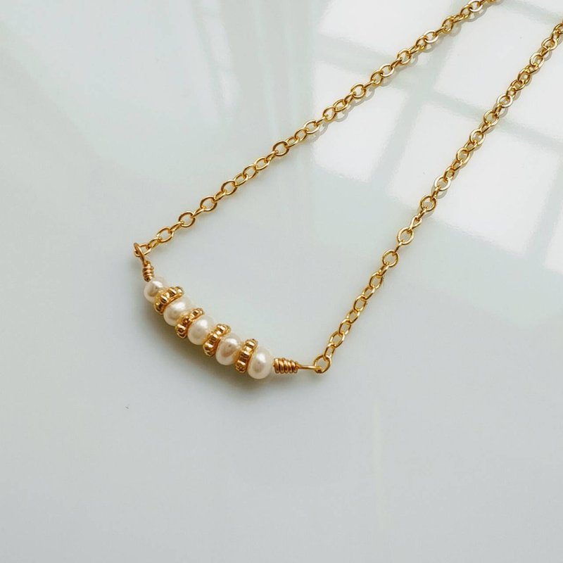 【新品】C.Lady 晶女子//轻珠宝项链系列－珍珠手作项链 - 项链 - 珍珠 白色