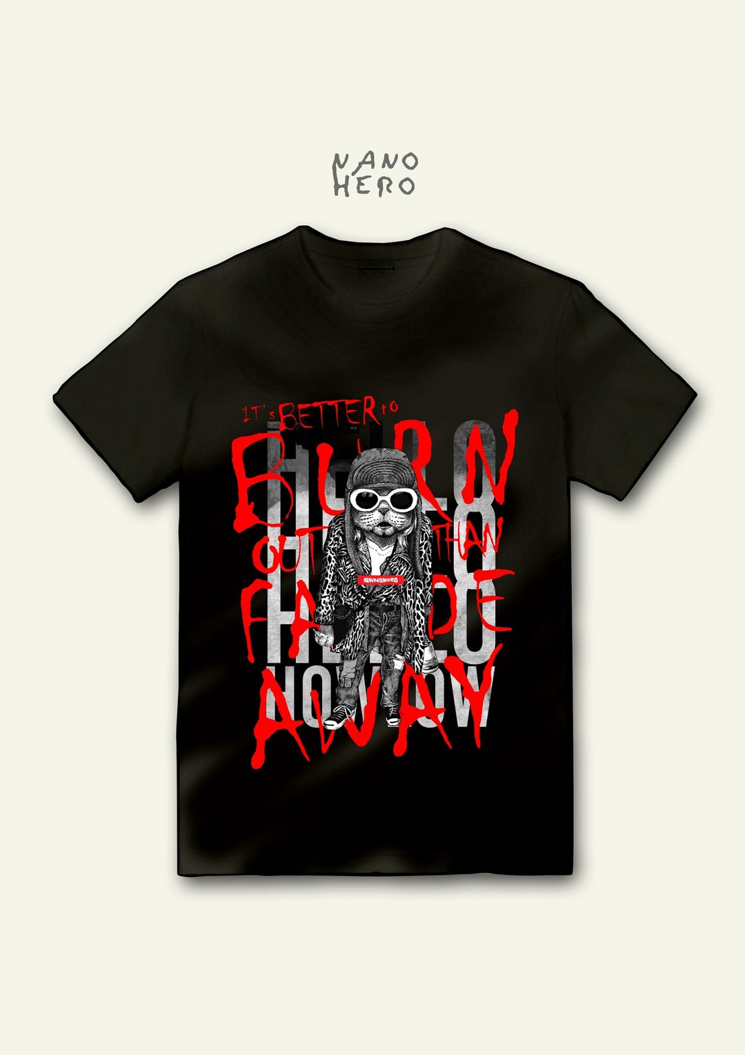 NVM T-shirt T恤 NANO HERO漫画T - 男装上衣/T 恤 - 棉 多色
