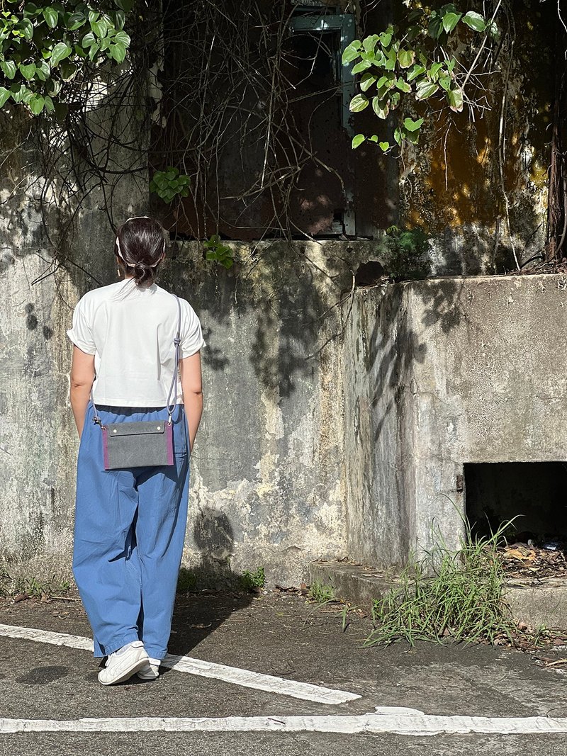 Go Out BAG 旅行斜背小布包 - 侧背包/斜挎包 - 棉．麻 多色