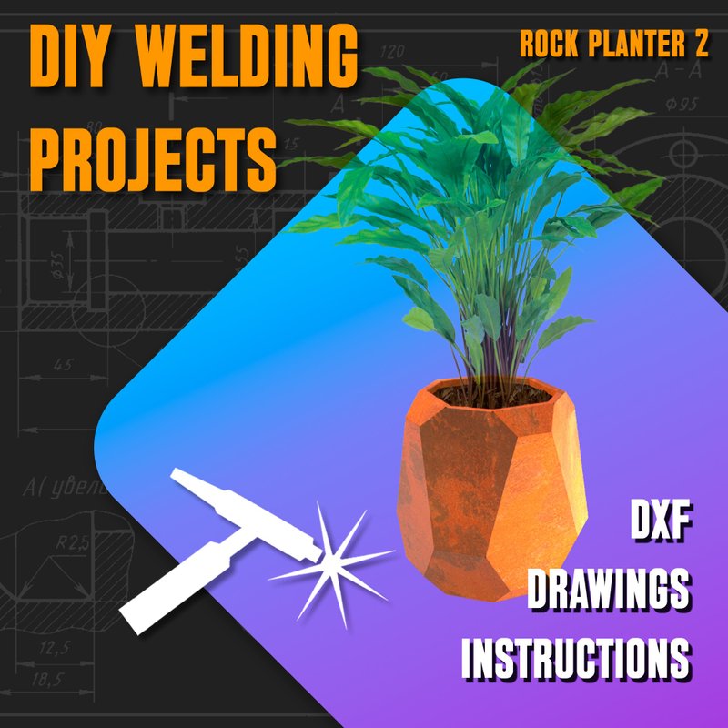 焊接项目计划图 Planter 2（DXF、PDF） - 图文模板设计 - 其他材质 
